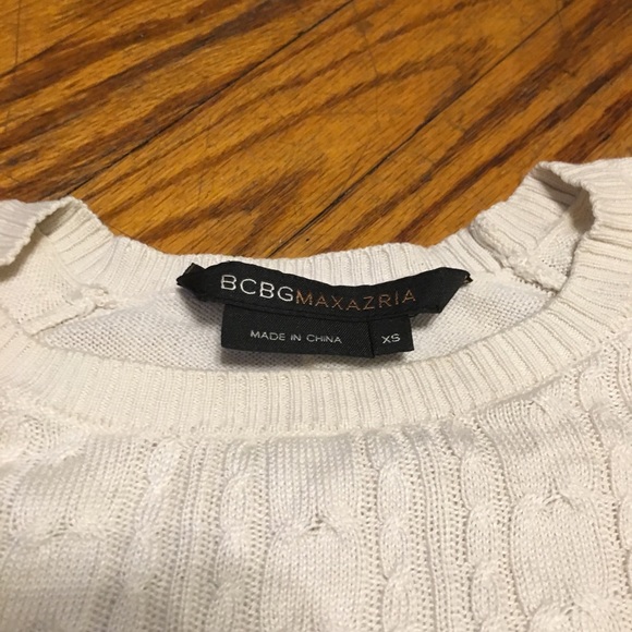 BCBG MaxAzria cream silk knot top XS - Picture 2 of 4